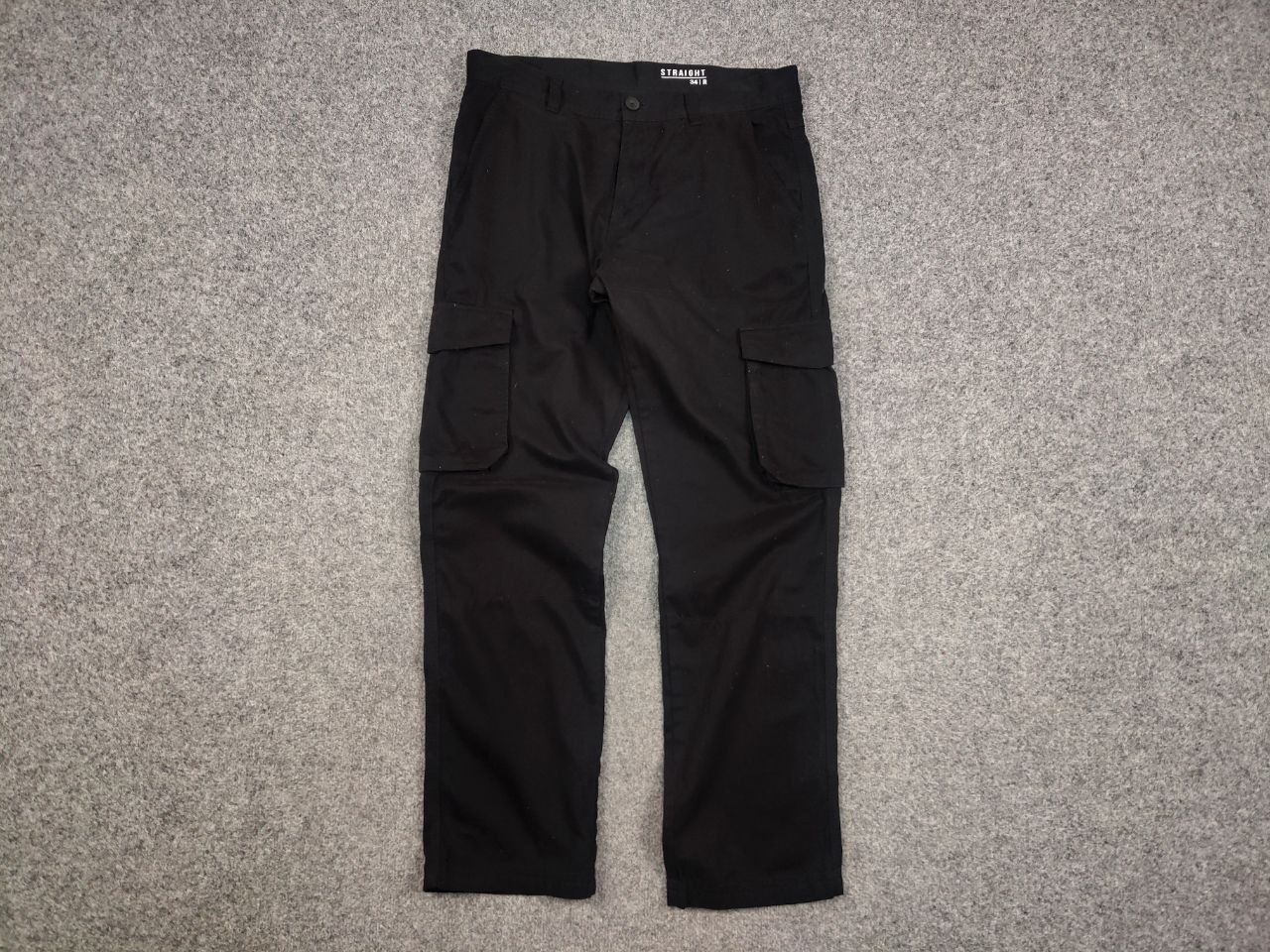 Japanese Brand Vintage Japan style Black Cargo Straight Fit Pants Y2K Size US 34 / EU 50 - 8 Thumbnail