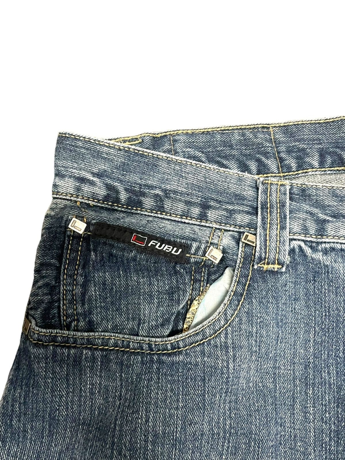 Fubu Y2K FUBU Embroidered Jeans 40x32 Size US 40 / EU 56 - 7 Thumbnail