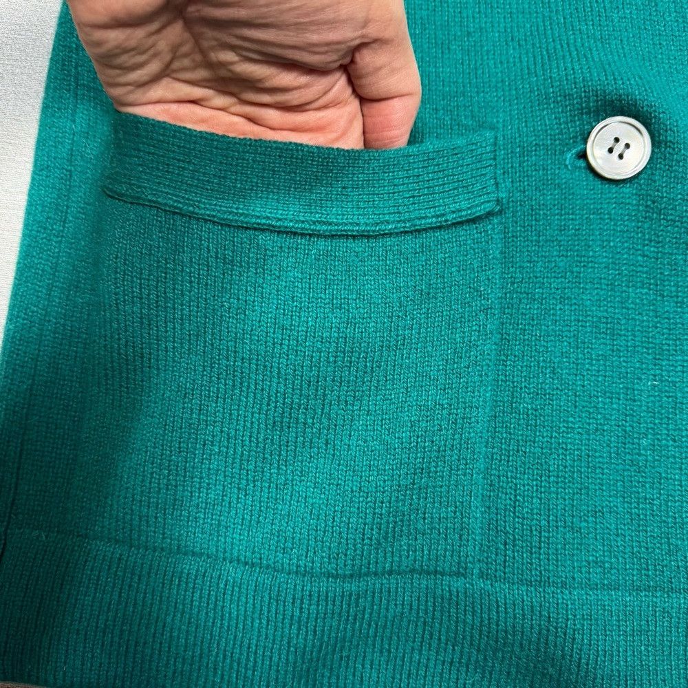 Perry Ellis Vintage Perry Ellis Front Button Closure Cashmere Green Ves Size M / US 6-8 / IT 42-44 - 7 Thumbnail