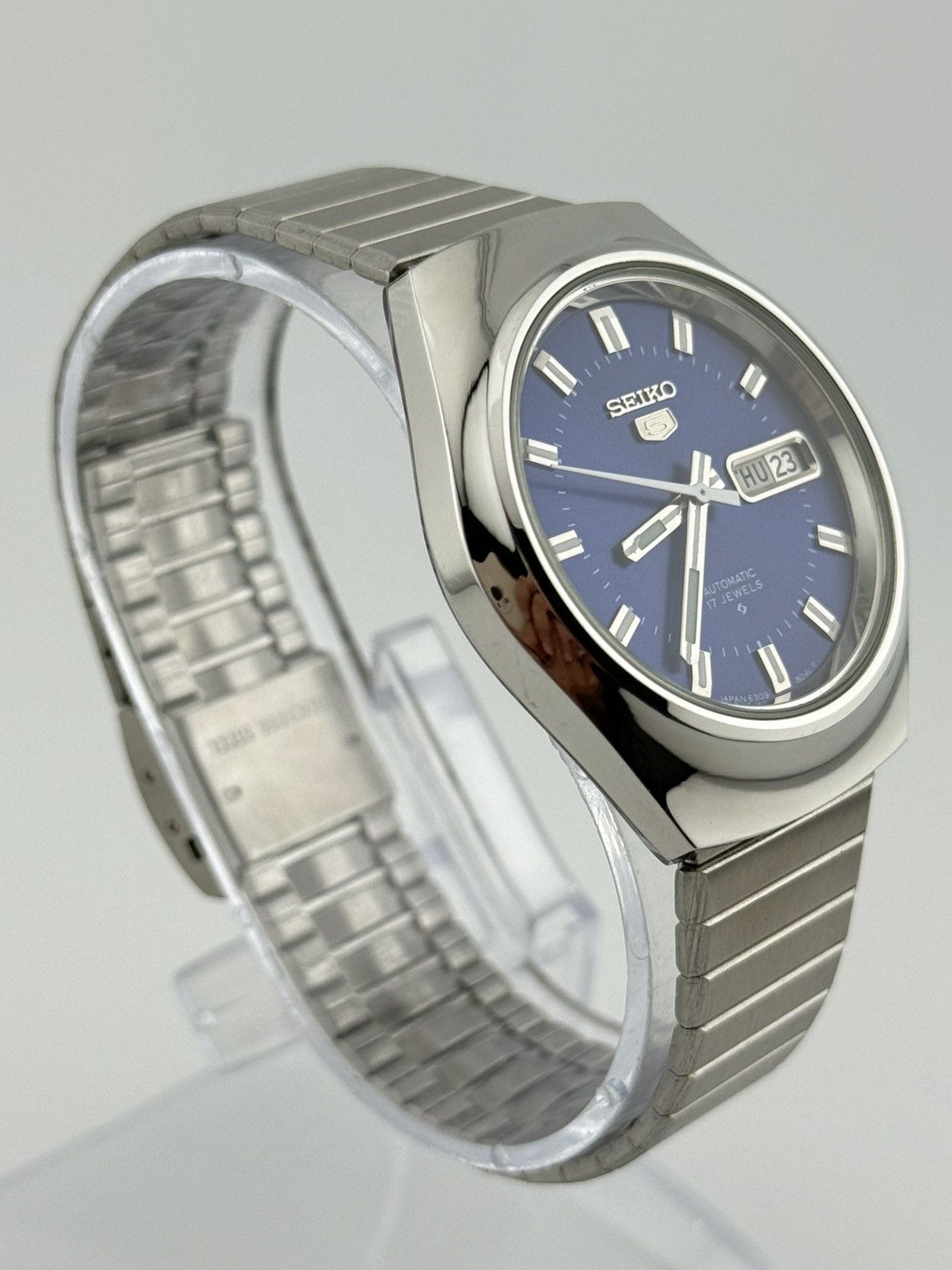 Seiko Seiko 5 Automatic Navy Blue Dial Watch – 36mm – Japan Size 36 - 3 Thumbnail