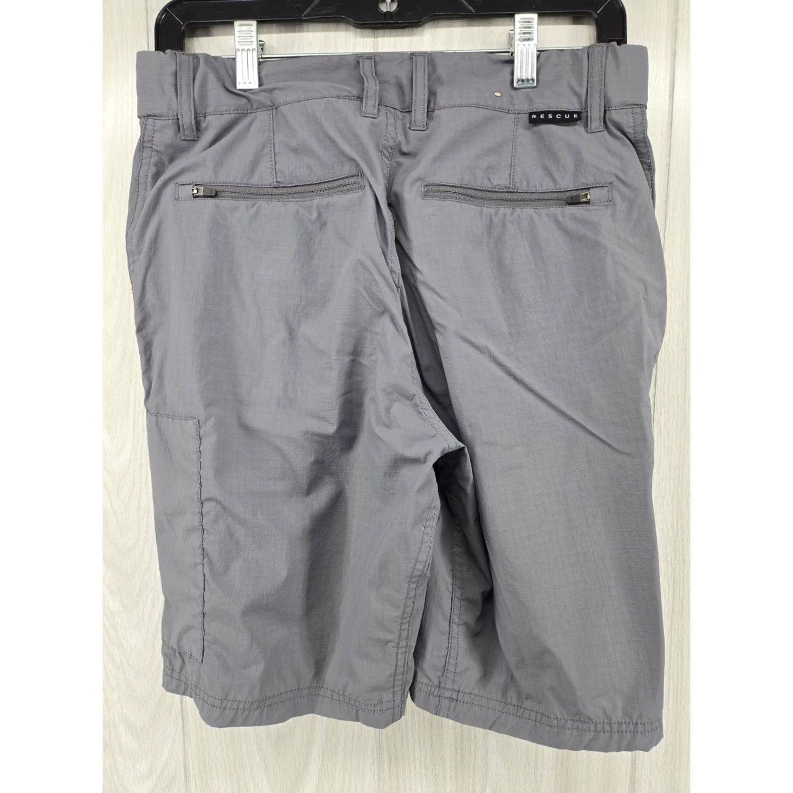 Vintage AFTCO Mens Cargo Fishing Size 30 Gray Nylon Regular Rise 30 in Waist Cargo Pocket Front Flat Front Pants Shirt? Size US 30 / EU 46 - 2 Thumbnail