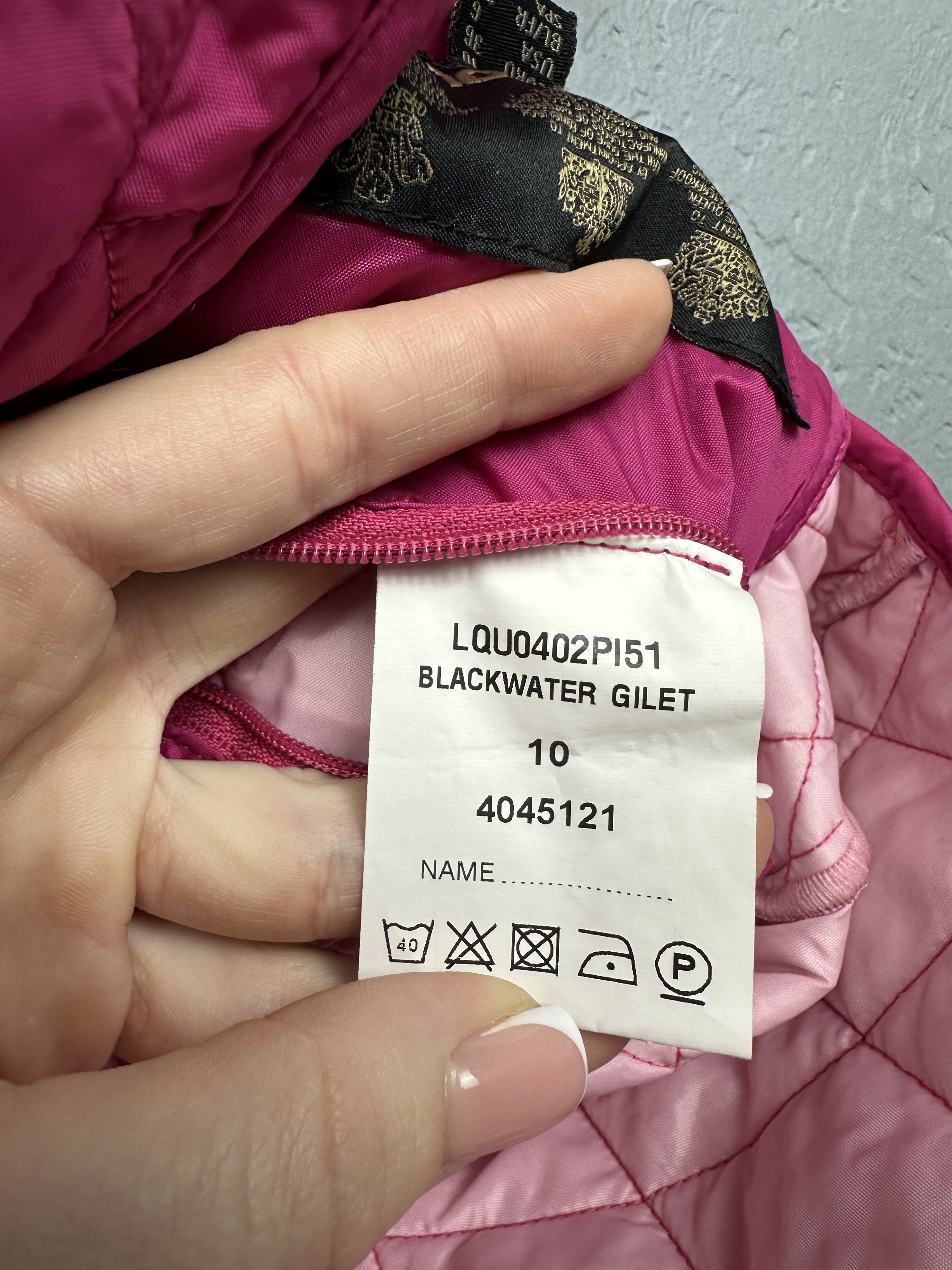 Barbour × Vintage Barbour International Womens Blackwater Gilet Quilted Vest Size M / US 6-8 / IT 42-44 - 7 Thumbnail