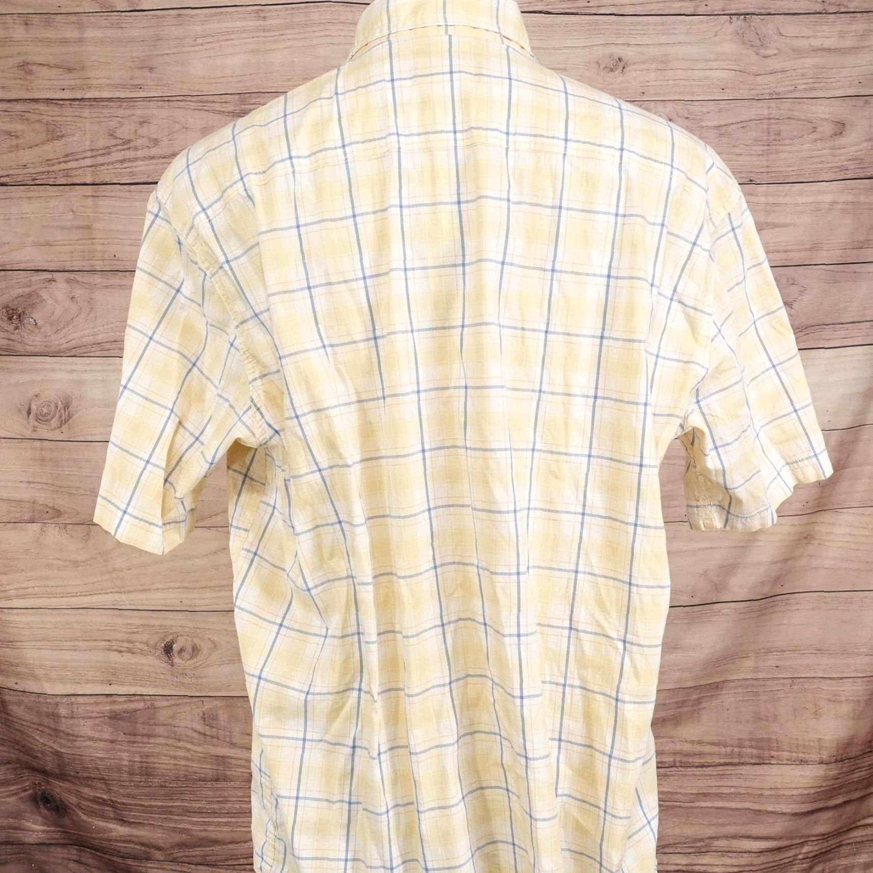 Orvis Orvis Shirt Mens XL Yellow Plaid Active Fit Short Sleeve Button Front Casual Size US XL / EU 56 / 4 - 5 Thumbnail