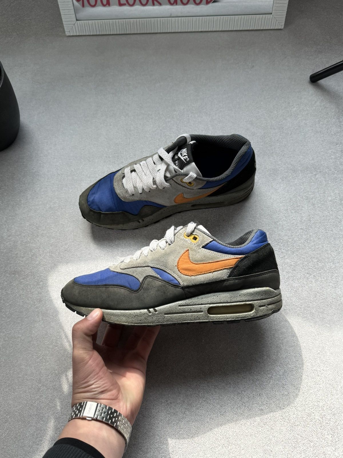 Nike Nike Air Max 1 Skulls Pack Old Royal Black Anthracite RARE Size US 8 / EU 41 - 8 Thumbnail