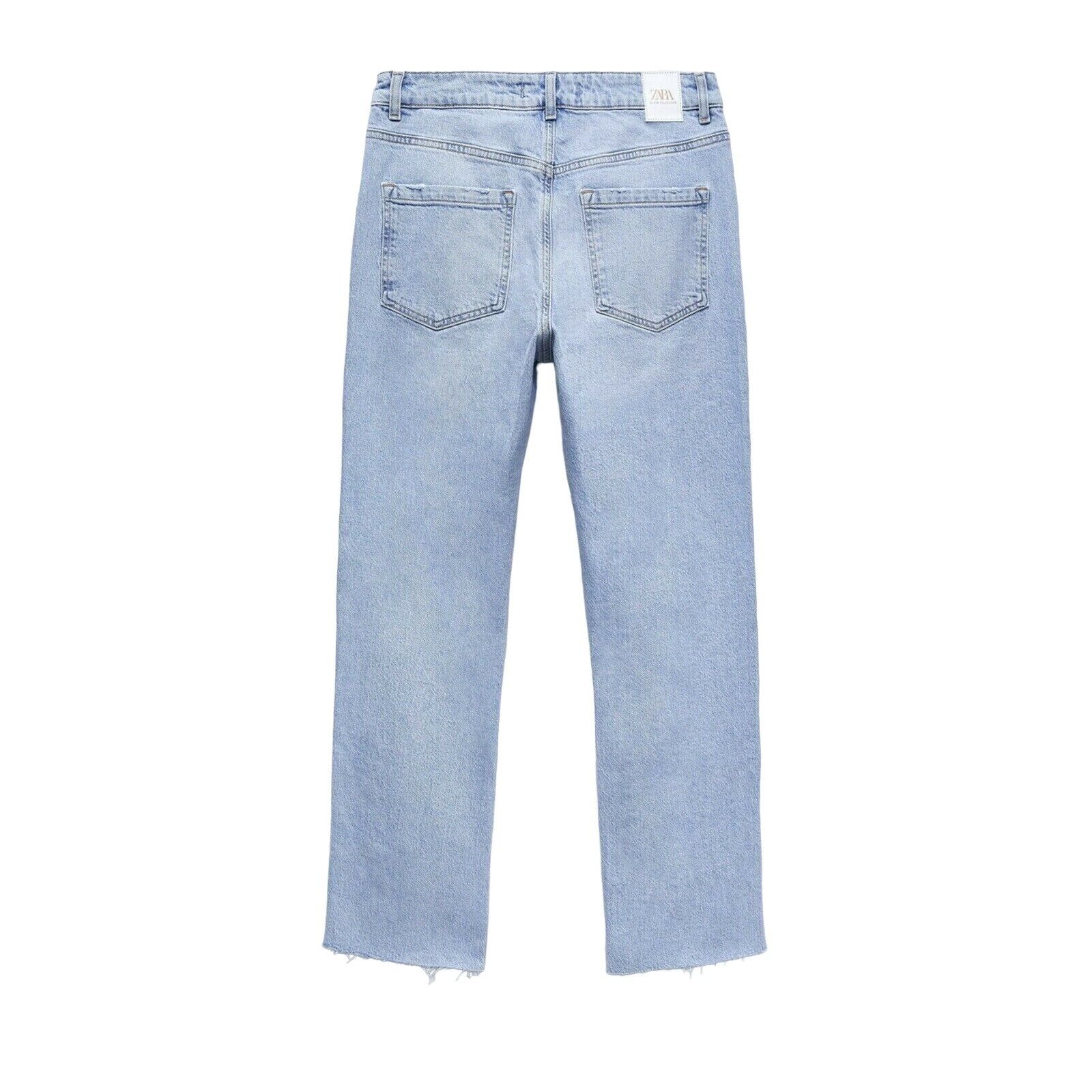 Zara Zara Light Blue High Rise Distressed Slim Jeans Size 27" / US 4 / IT 40 - 3 Thumbnail