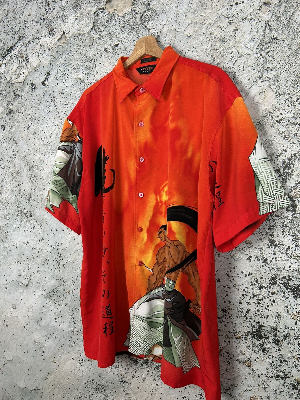 Vintage Vintage Japanese Samurai Graphic Shirt Avant Garde 90s Size US XL / EU 56 / 4 - 2 Thumbnail