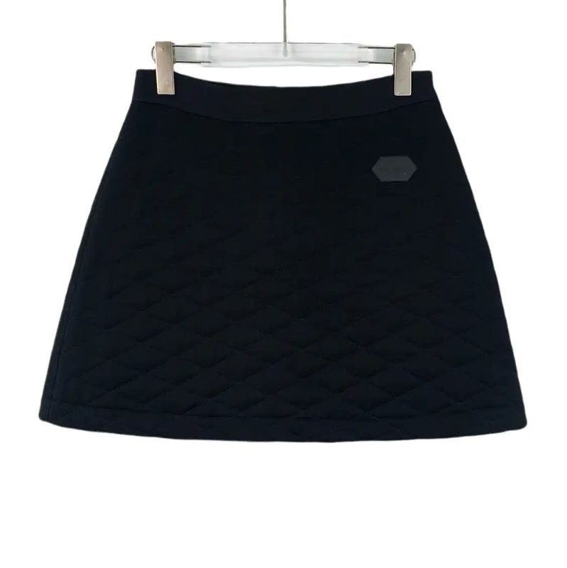 Louis Vuitton Louis Vuitton Black Cotton Women's Skirt 0089 Size 23" - 1 Thumbnail