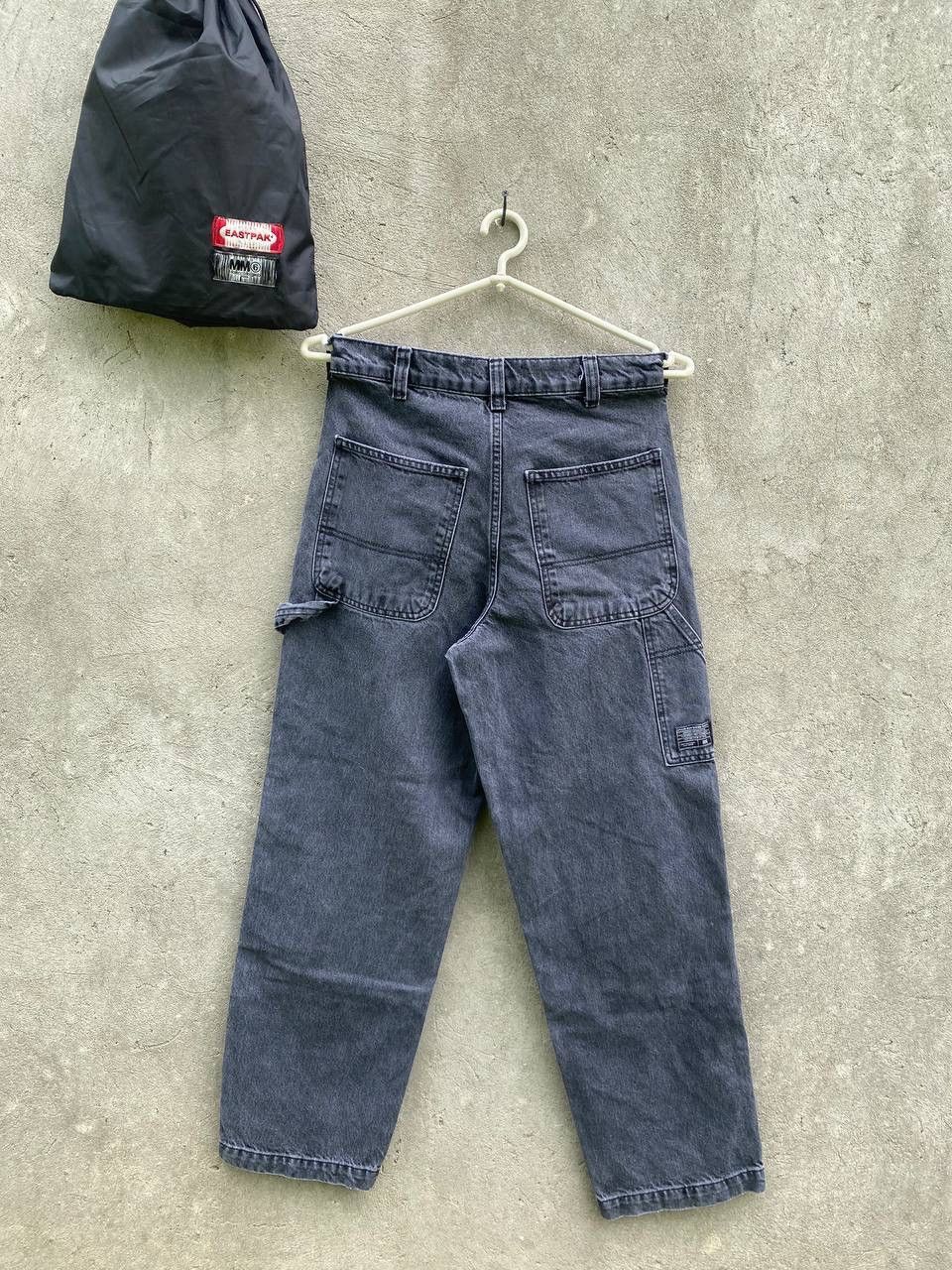 Bdg Vintage Bdg Double Knee Baggy Washed Black Denim Work Pants Size US 32 / EU 48 - 3 Thumbnail