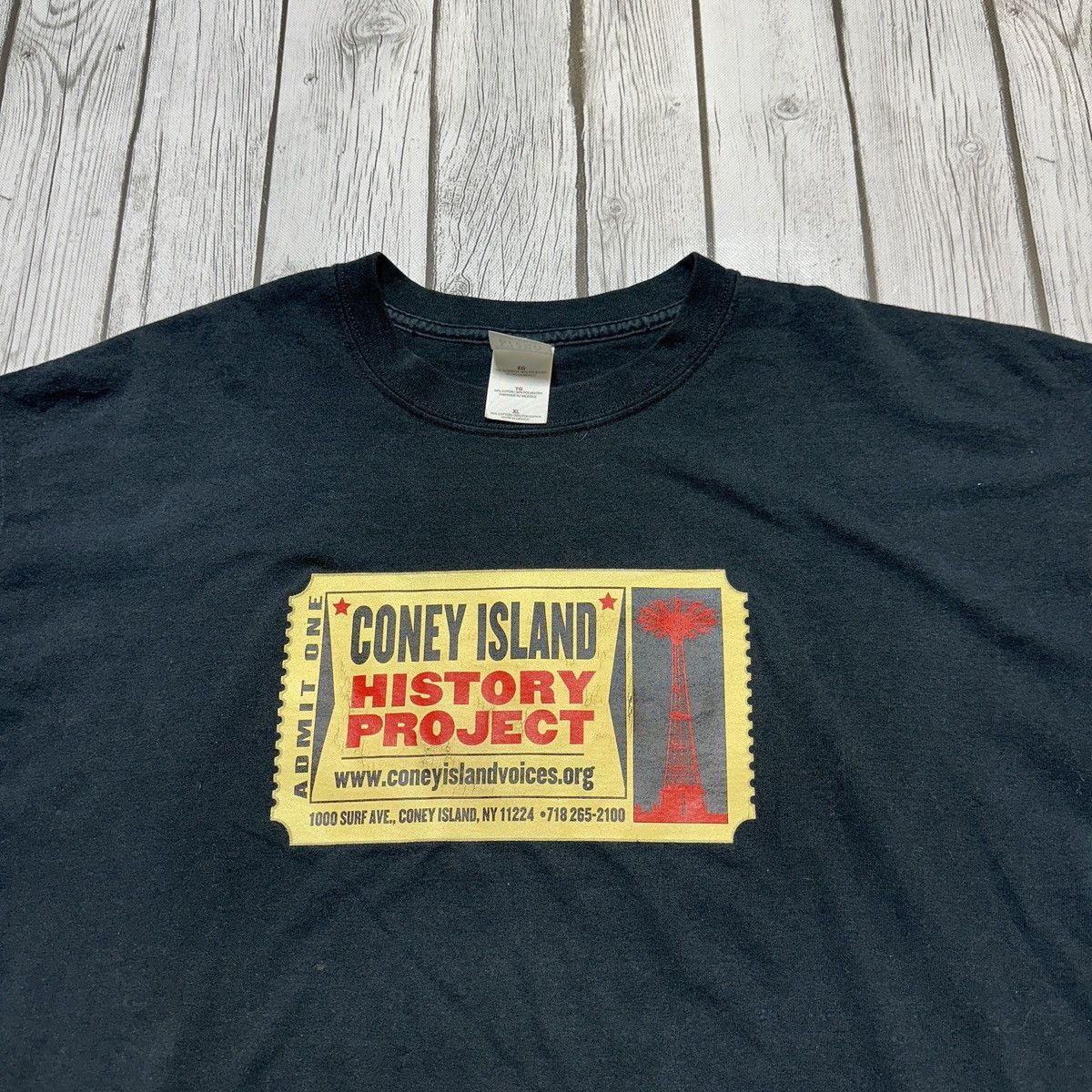 Gildan × Vintage Vintage Coney Island tee Size US XL / EU 56 / 4 - 3 Thumbnail
