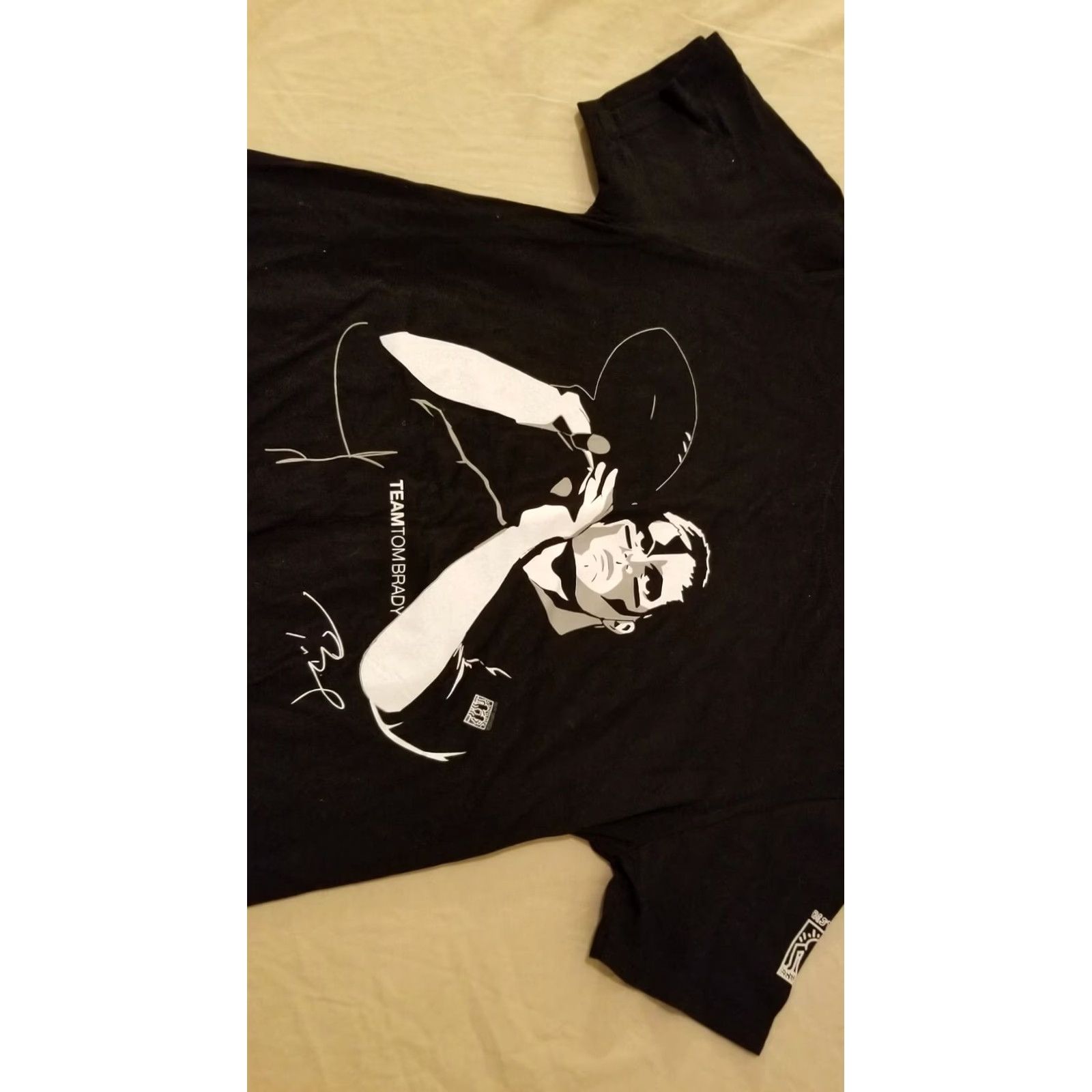 Gildan Mens Tom Brady Shirt S Small Black Cotton TB12 Size US S / EU 44-46 / 1 - 3 Thumbnail