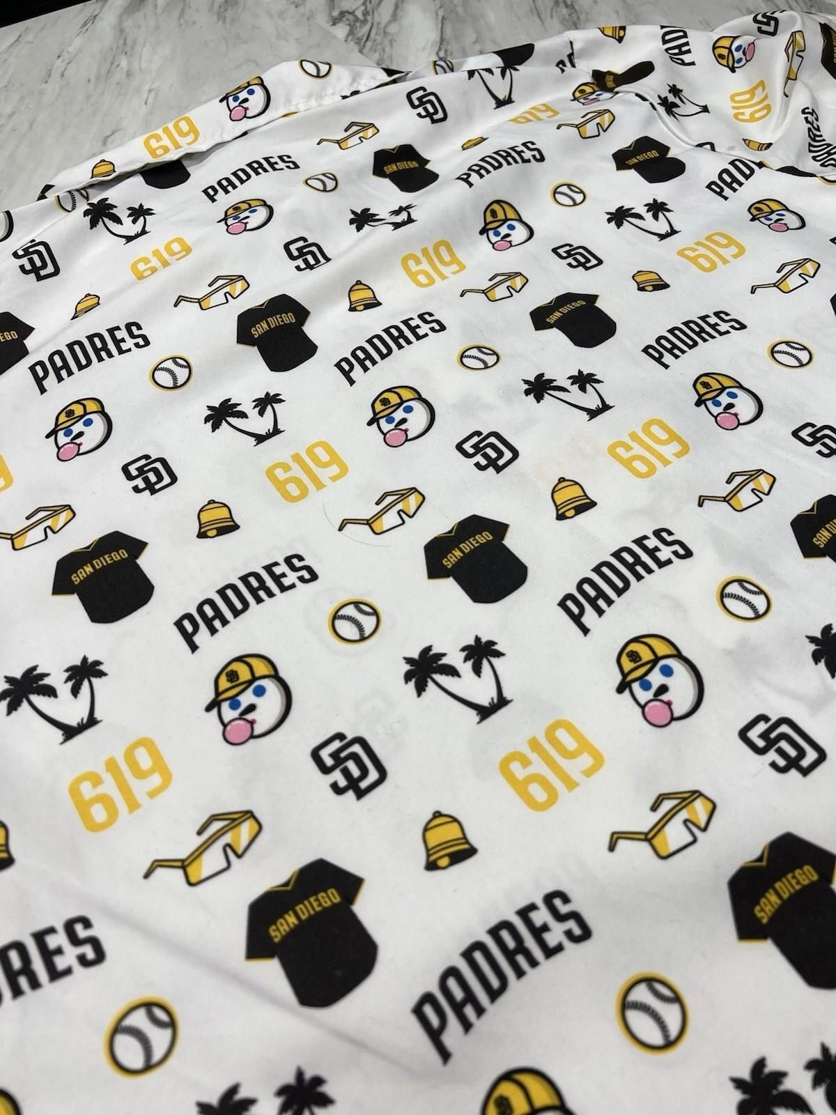 Other San Diego Padres 619 All Over Print Button Jack in the box#8 Size ONE SIZE - 6 Thumbnail