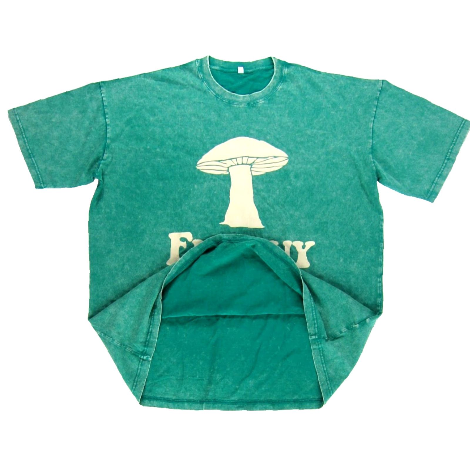 Vintage Nike Mushroom Funguy Green 100% Cotton Crew Neck Short Sleeve T-Shirt Men 5X Size US XXL / EU 58 / 5 - 5 Thumbnail