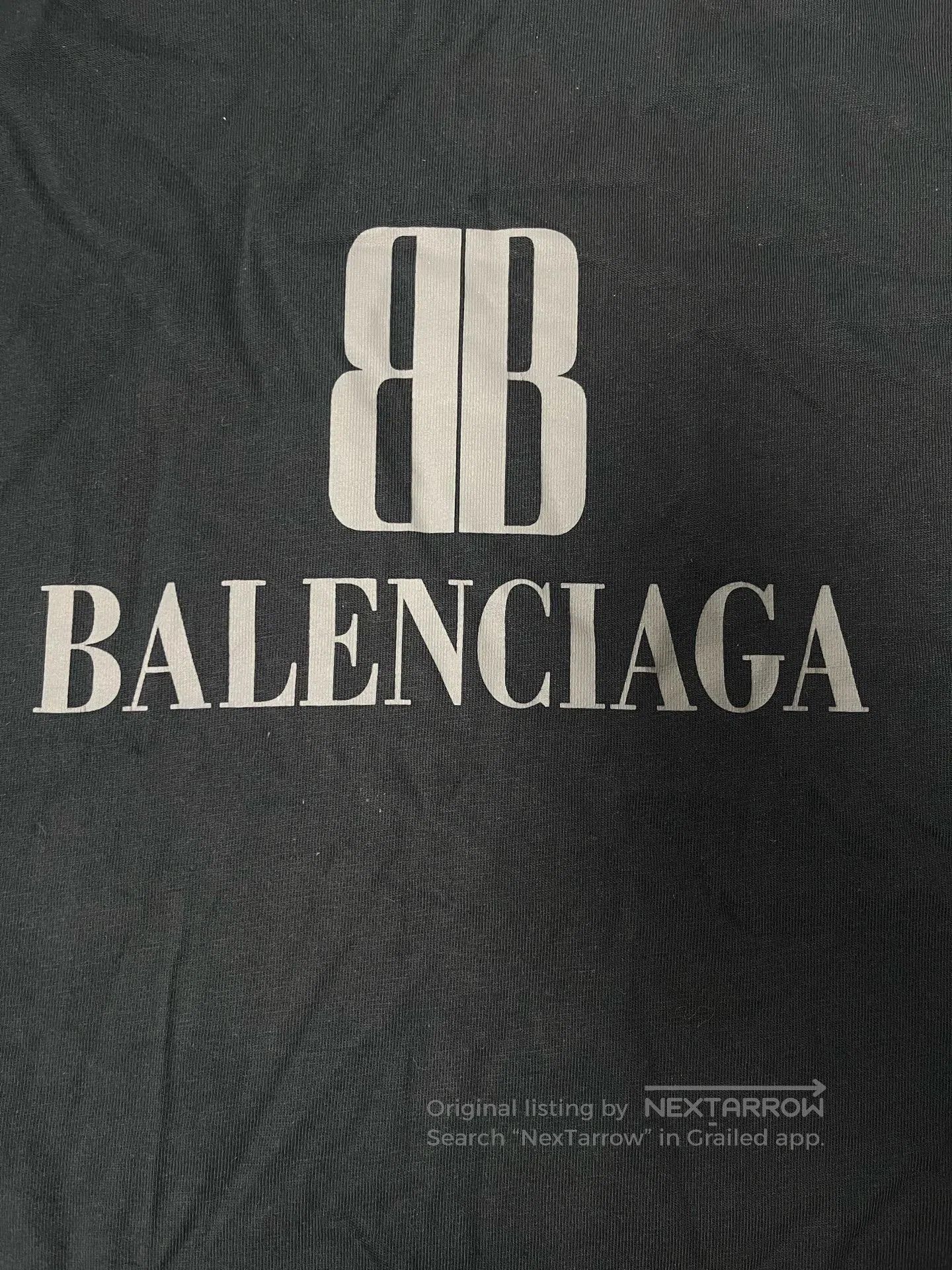 Balenciaga Balenciaga Men's Cotton Crew Neck T-Shirt. Size US M / EU 48-50 / 2 - 3 Thumbnail