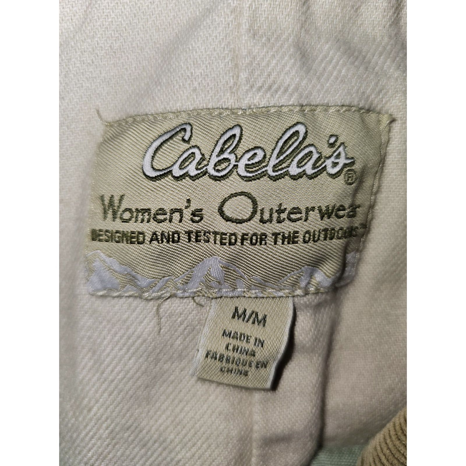 Vintage VINTAGE Cabela's Chore Coat Jacket Womens M Green Canvas Lined Corduroy Collar Size M / US 6-8 / IT 42-44 - 4 Thumbnail