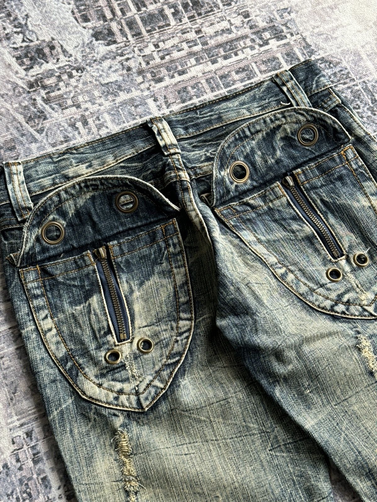 semanticdesign Y2K Vintage Semantic design Punk Flared Denim / ifsixwasnine Size US 29 - 7 Thumbnail