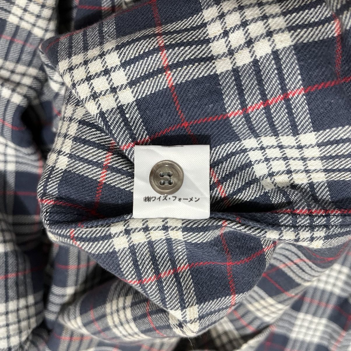 Yohji Yamamoto L.Q Y’s For Men By Yohji Yamamoto Plaid Button Up Shirt Size US L / EU 52-54 / 3 - 6 Thumbnail