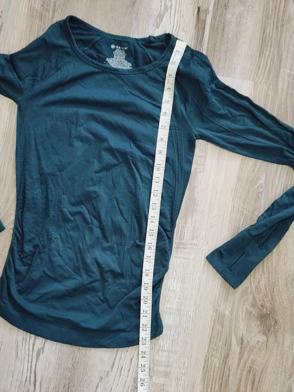 Other Gaiam Yoga Top Long Sleeve Green Extra Small Compression Size XS / US 0-2 / IT 36-38 - 5 Thumbnail