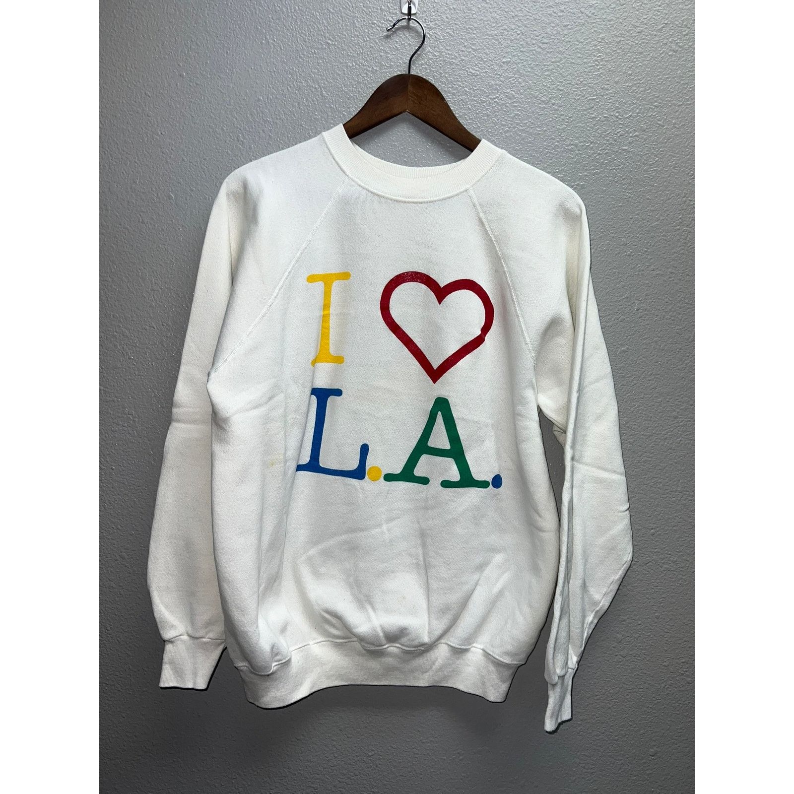 Vintage Vintage Los Angeles Sweatshirt I Love Heart LA Crewneck 90s Size US L / EU 52-54 / 3 - 1 Thumbnail