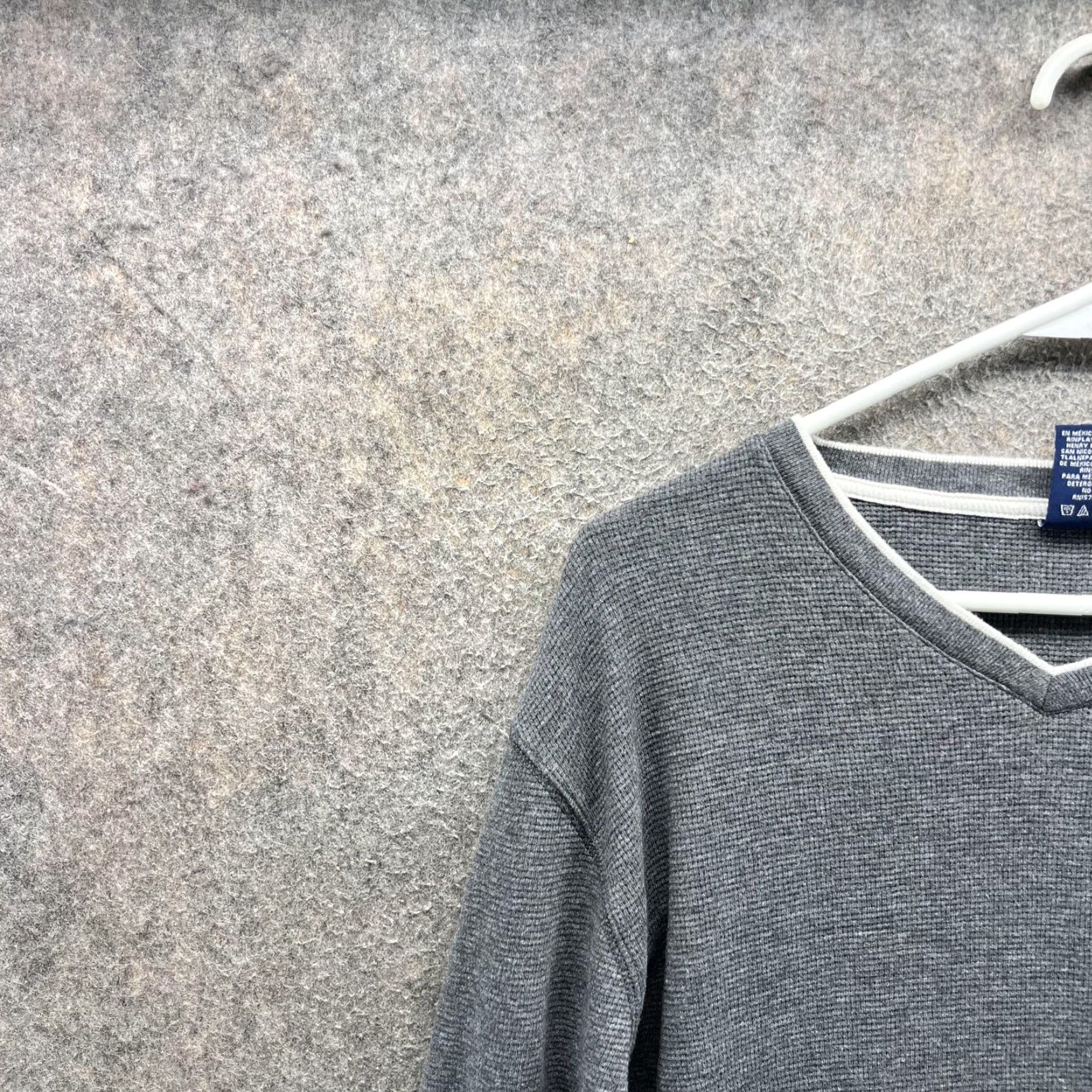 Polo Ralph Lauren Polo Ralph Lauren Pajama Top Mens M Gray Waffle Knit Sleepwear Lounge Top Size US M / EU 48-50 / 2 - 7 Thumbnail
