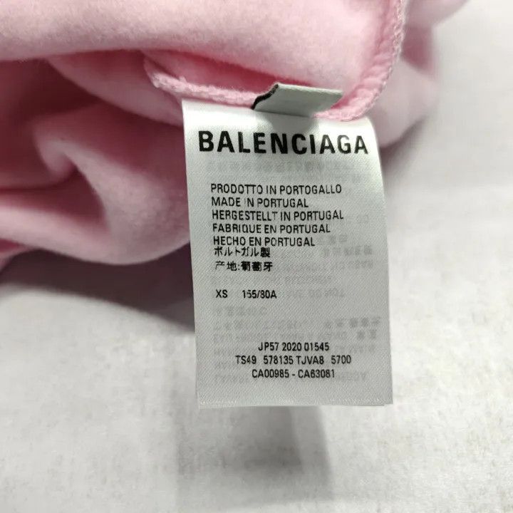 Balenciaga Balenciaga Oversized Logo Hooded Sweatshirt Pink 0079-2507 Size XS / US 0-2 / IT 36-38 - 6 Thumbnail