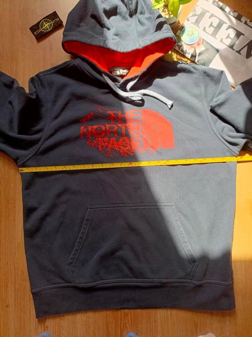 The North Face The North Face men's size L blue hoodie with orange logo Size US L / EU 52-54 / 3 - 9 Thumbnail