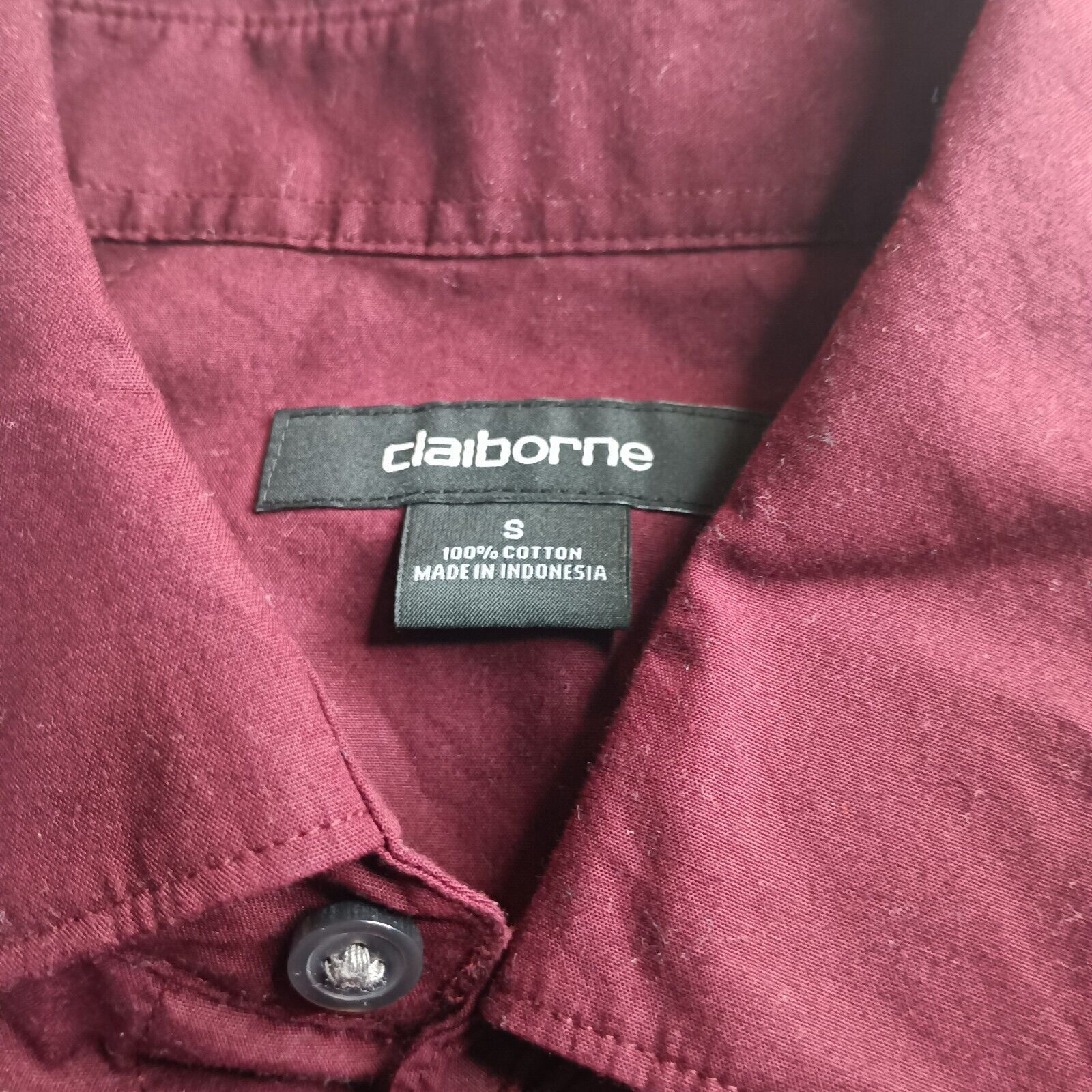 Liz Claiborne Claiborne Button Up Shirt Men's S Small Holiday Berry Wine Size US S / EU 44-46 / 1 - 4 Thumbnail