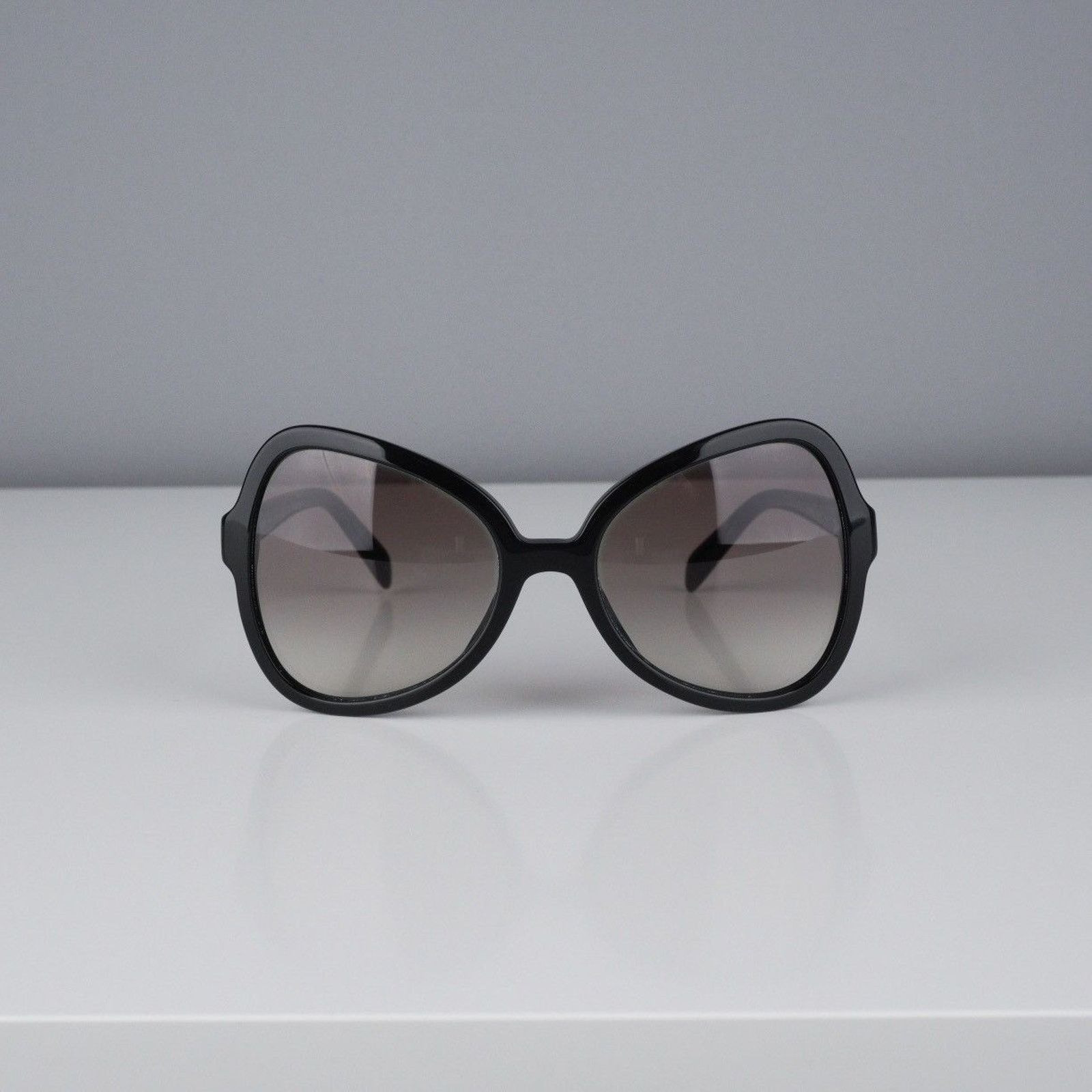 Prada Vintage prada mask silver logo black shield sunglasses Size ONE SIZE - 2 Thumbnail