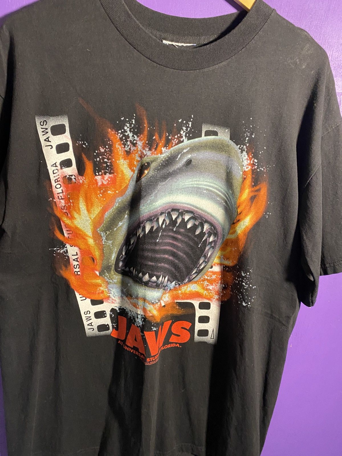 Other Vintage 90s Universal Jaws movie promo t-shirt Size US XL / EU 56 / 4 - 3 Thumbnail
