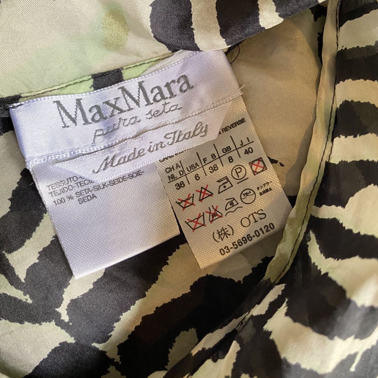 Max Mara MaxMara Zebra Print Sleeveless Bow Blouse Size M / US 6-8 / IT 42-44 - 16 Thumbnail