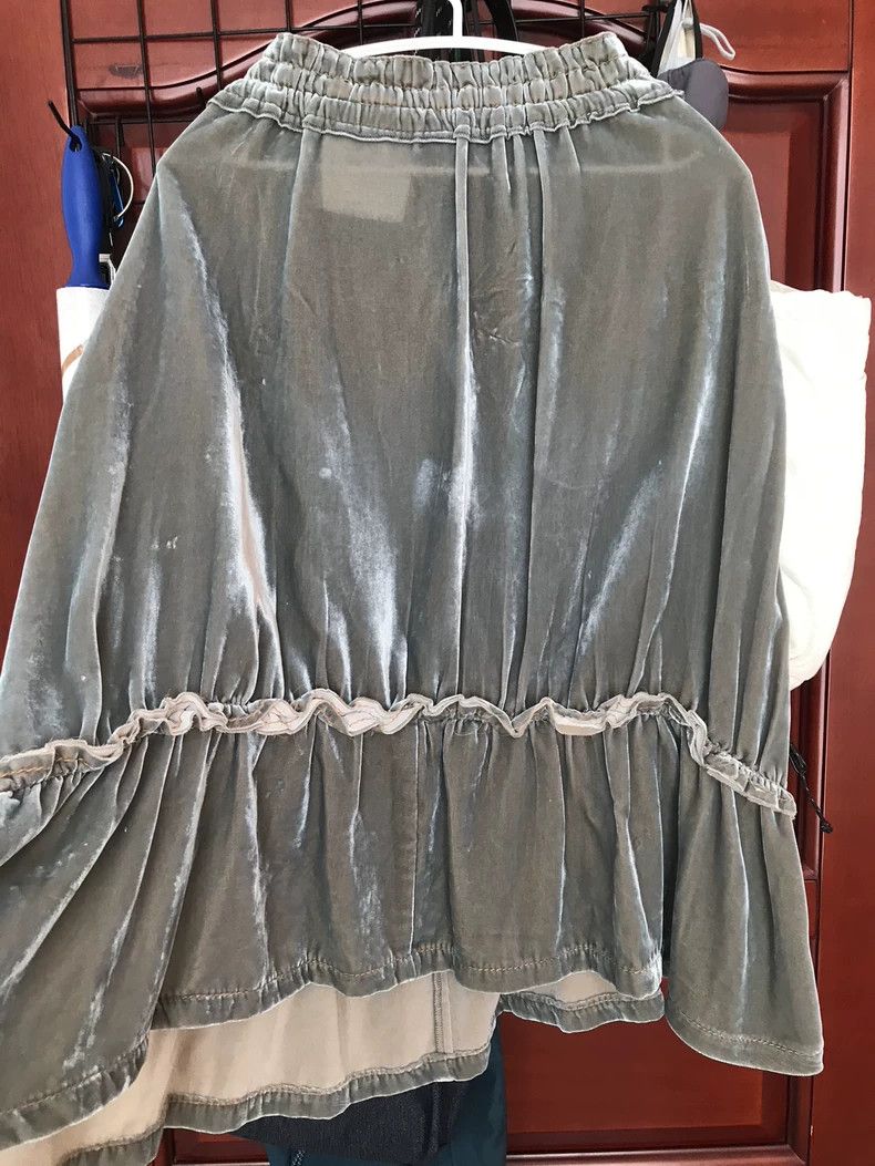 Comme des Garcons Comme Des Garcons size S Velvet skirt overskirt Size 23" - 4 Thumbnail