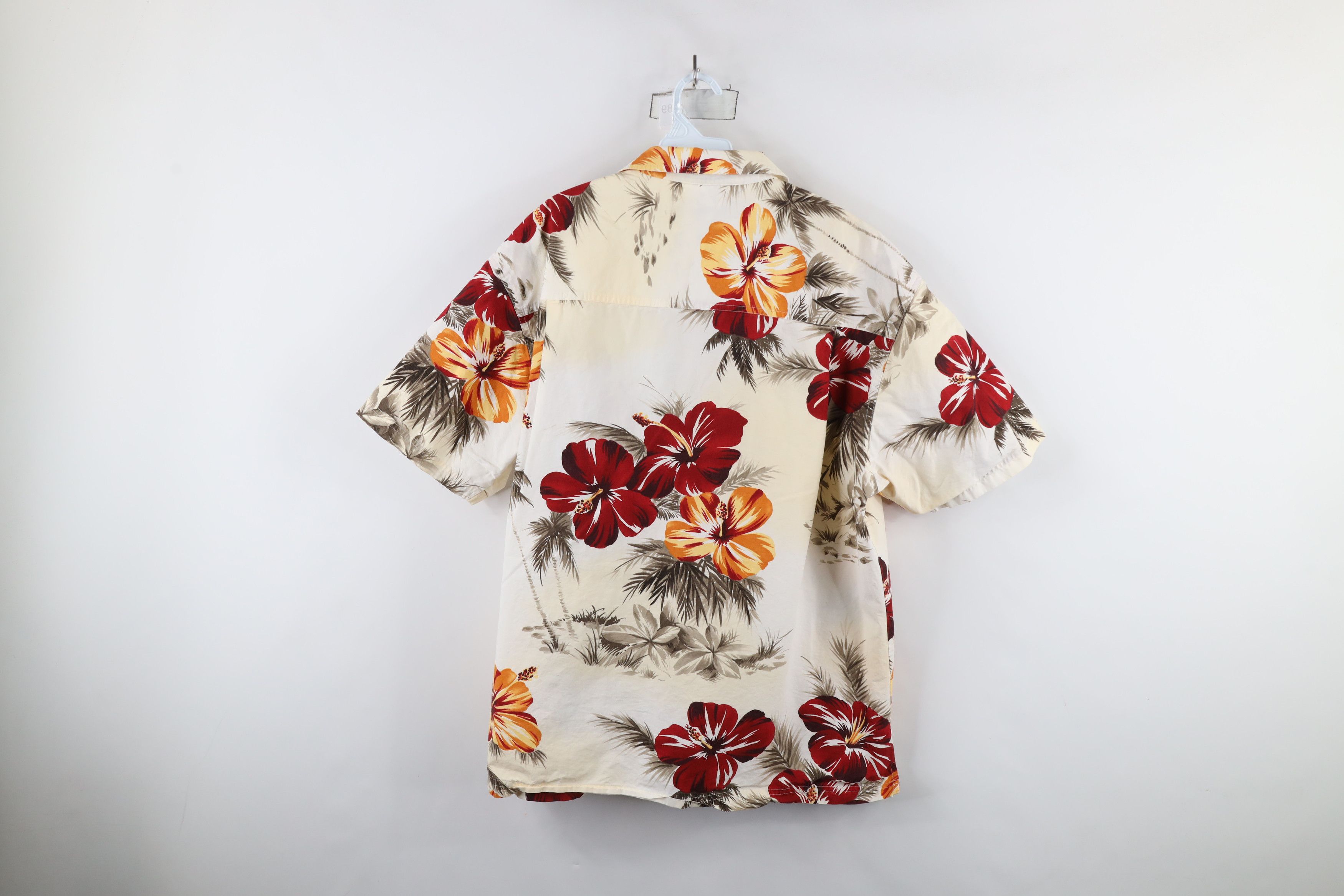Ralph Lauren × Vintage Vintage 90s Chaps Ralph Lauren Print Hawaiian Button Shirt Size US XXL / EU 58 / 5 - 11 Thumbnail