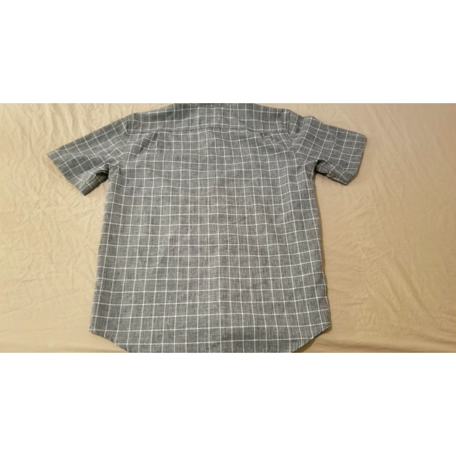 Orvis Orvis Mens Dress Shirt M Medium Gray Button Cotton Short Sleeve Size 40R - 5 Thumbnail