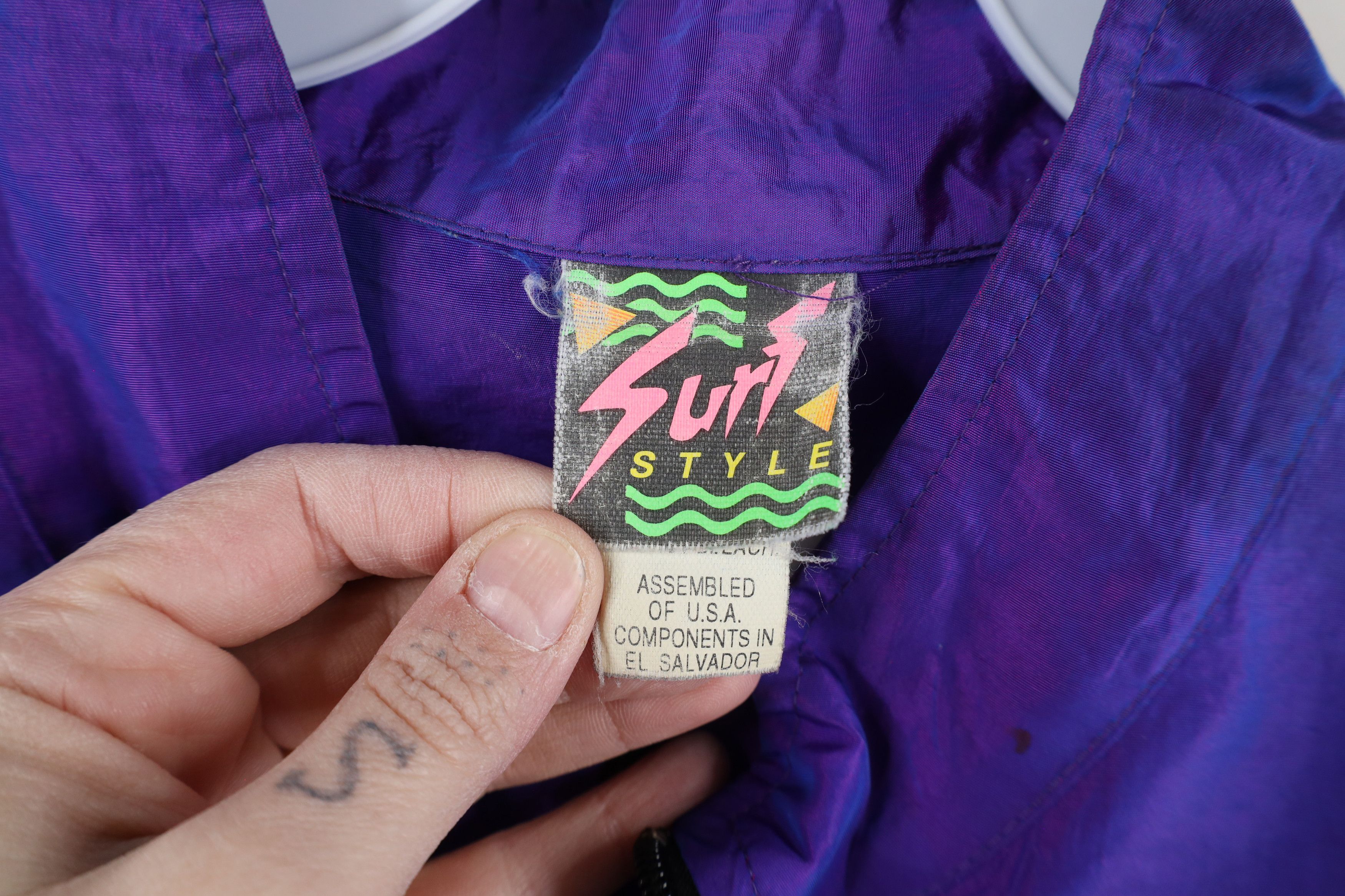 Vintage Vtg 90s Surf Style Myrtle Beach Pullover Windbreaker Jacket Size US XXL / EU 58 / 5 - 13 Thumbnail