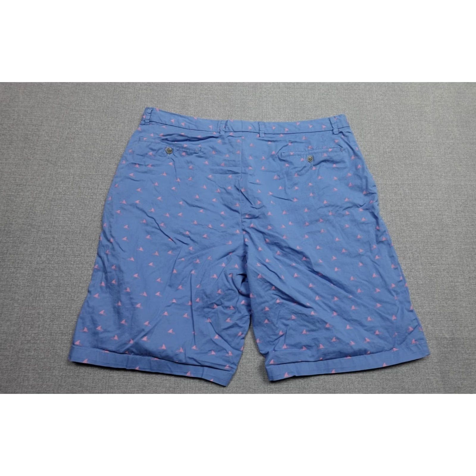 Peter Millar Peter Millar Shorts Mens 42L Blue Shark All Over Print Chino Golf Flat Front Shorts Mens Blue Shark All Over Print Chino Flat Front Size US 42 / EU 58 - 5 Thumbnail