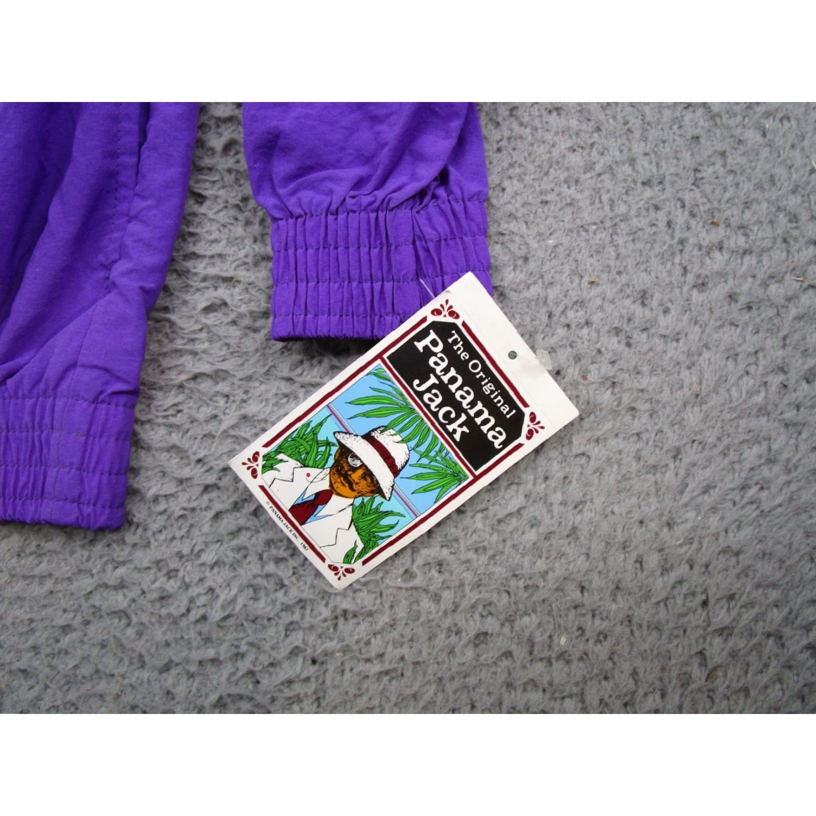 Panama Jack VINTAGE Panama Jack Tracksuit Set - Tracksuit, Jacket, Pants - Men - Size M - Purple - 80s/90s - 100% Nylon - NEW Size 40R - 2 Thumbnail