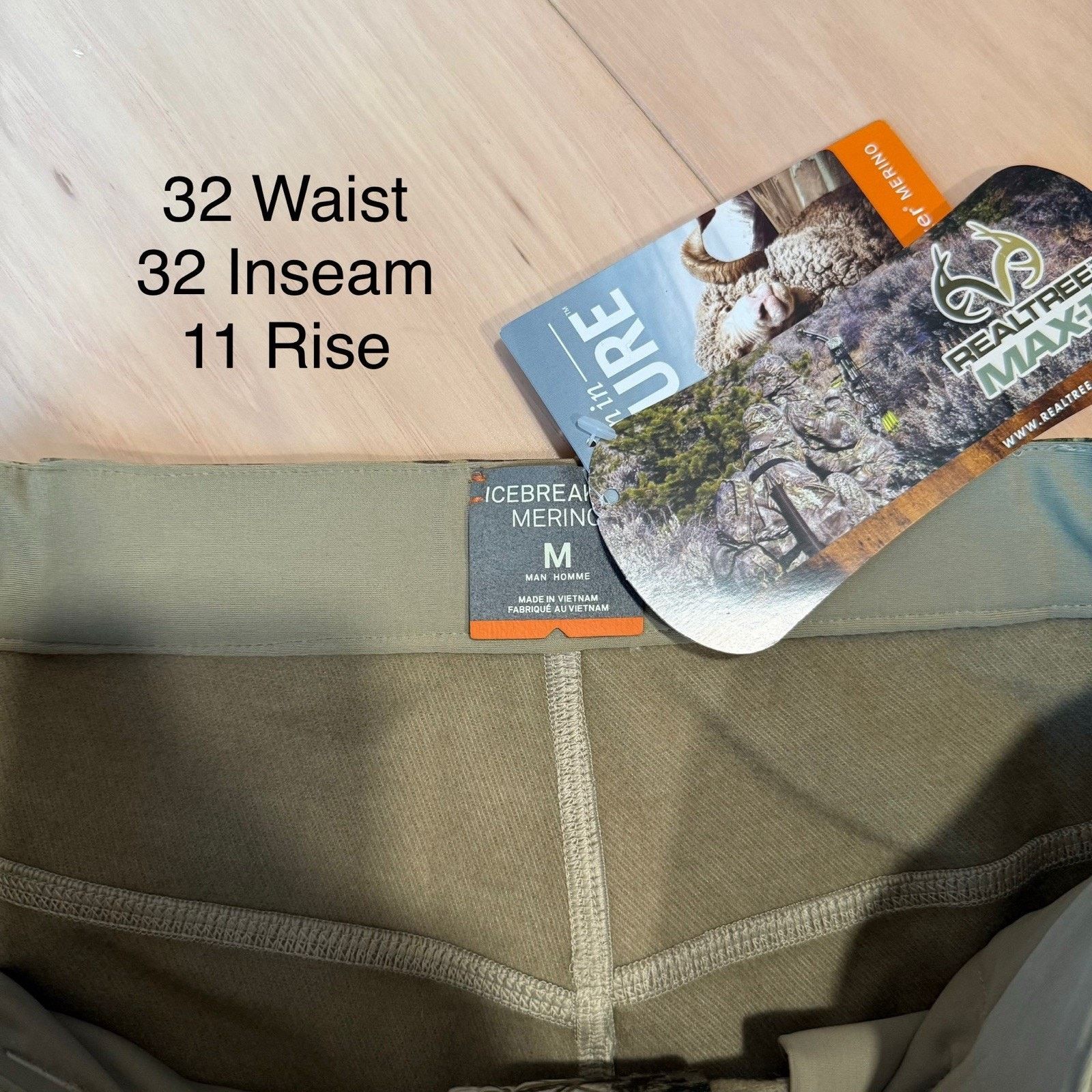 Icebreaker Icebreaker Merino IKA Pants Multicolor Real Tree Camouflage Size US 32 / EU 48 - 5 Thumbnail