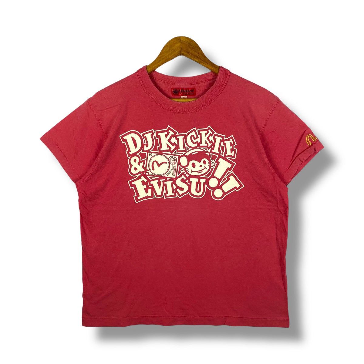 Evisu YAMANE EVISU Dj Kickie Graphic Faded Tee Shirt Size 38 Size US M / EU 48-50 / 2 - 1 Thumbnail