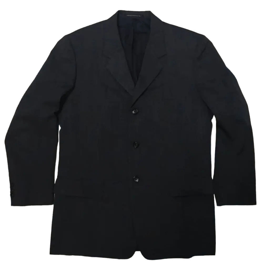 Japanese Brand Yohji Yamamoto Costume D'Homme Wool Blazer Size US M / EU 48-50 / 2 - 1 Thumbnail