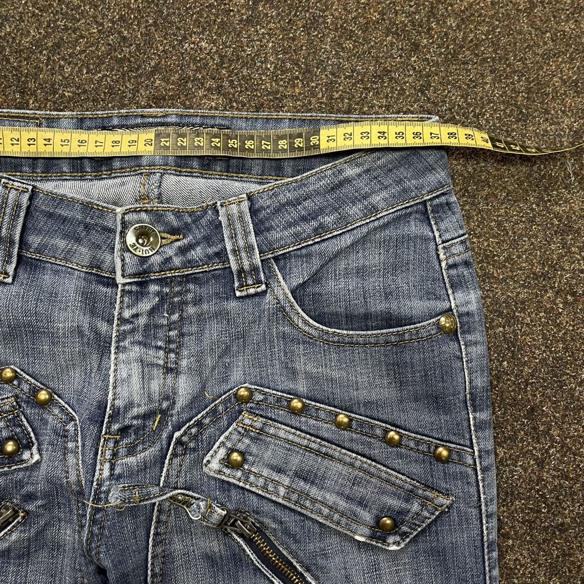 Vintage Vintage Y2K Baggy Flared Jeans 90s Grunge Distressed Logo Size 32" / US 10 / IT 46 - 6 Thumbnail