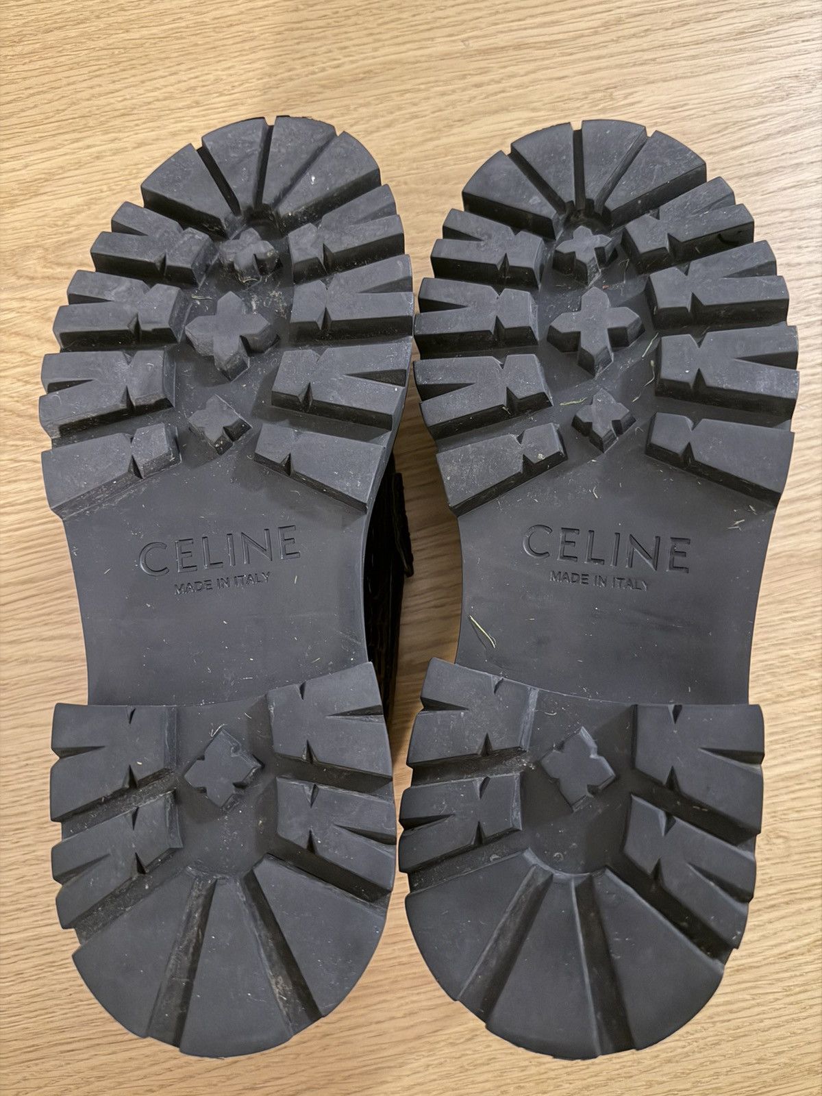 Celine Bulky Crocodile Stamped Calfskin Penny Loafer Size US 9 / EU 42 - 8 Thumbnail