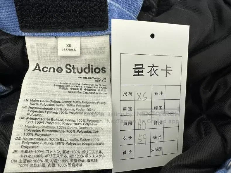 Other Acne Studios Face Expression Distressed Denim Jacket Size XS / US 0-2 / IT 36-38 - 5 Thumbnail