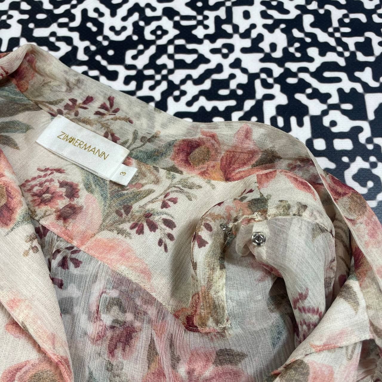 Zimmermann ZIMMERMANN Silk Frolal Maxi Dress Luxury Y2K Style Size L / US 10 / IT 46 - 18 Thumbnail