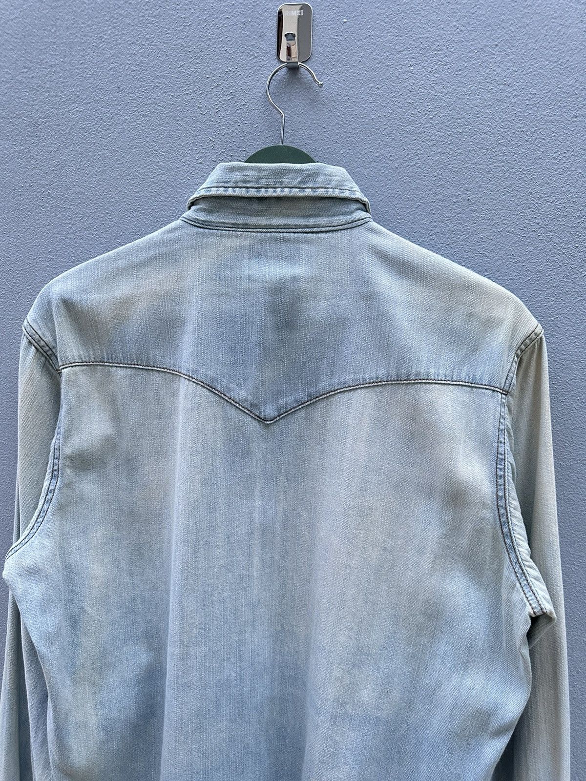 Vintage × Wrangler Vintage Western Wrangler Thrashed Shirt A140 Size US M / EU 48-50 / 2 - 7 Thumbnail