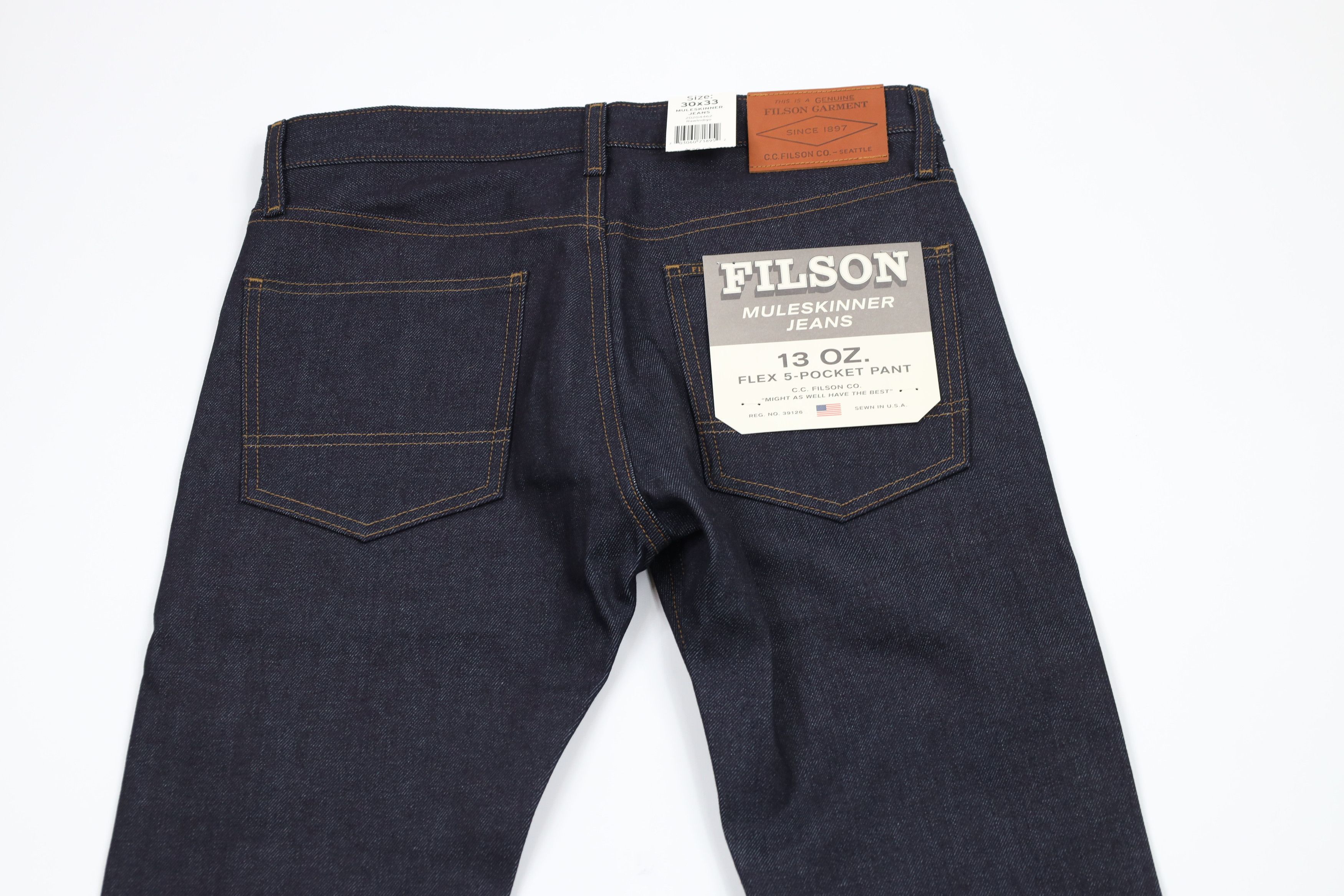 Filson × Vintage New CC Filson 5 Pocket Muleskinner Denim Jeans Raw Indigo Size US 30 / EU 46 - 11 Thumbnail