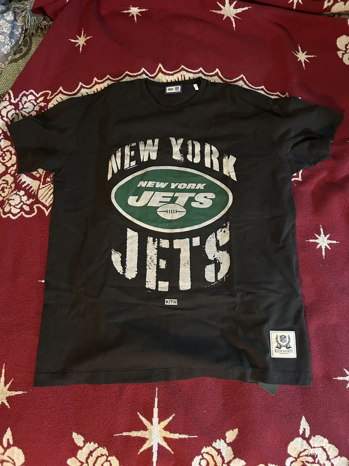 Kith for the NFL: Jets Vintage Tee - Black – Kith Europe