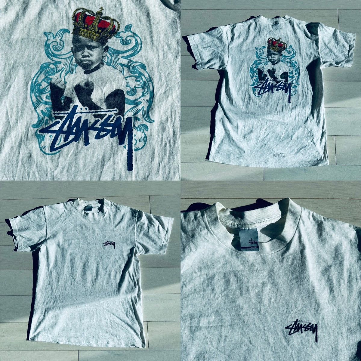 Stussy 4 pcs vintage 90s STUSSY L tee set NYC SOHO EXCLUSIVE Size US L / EU 52-54 / 3 - 6 Thumbnail