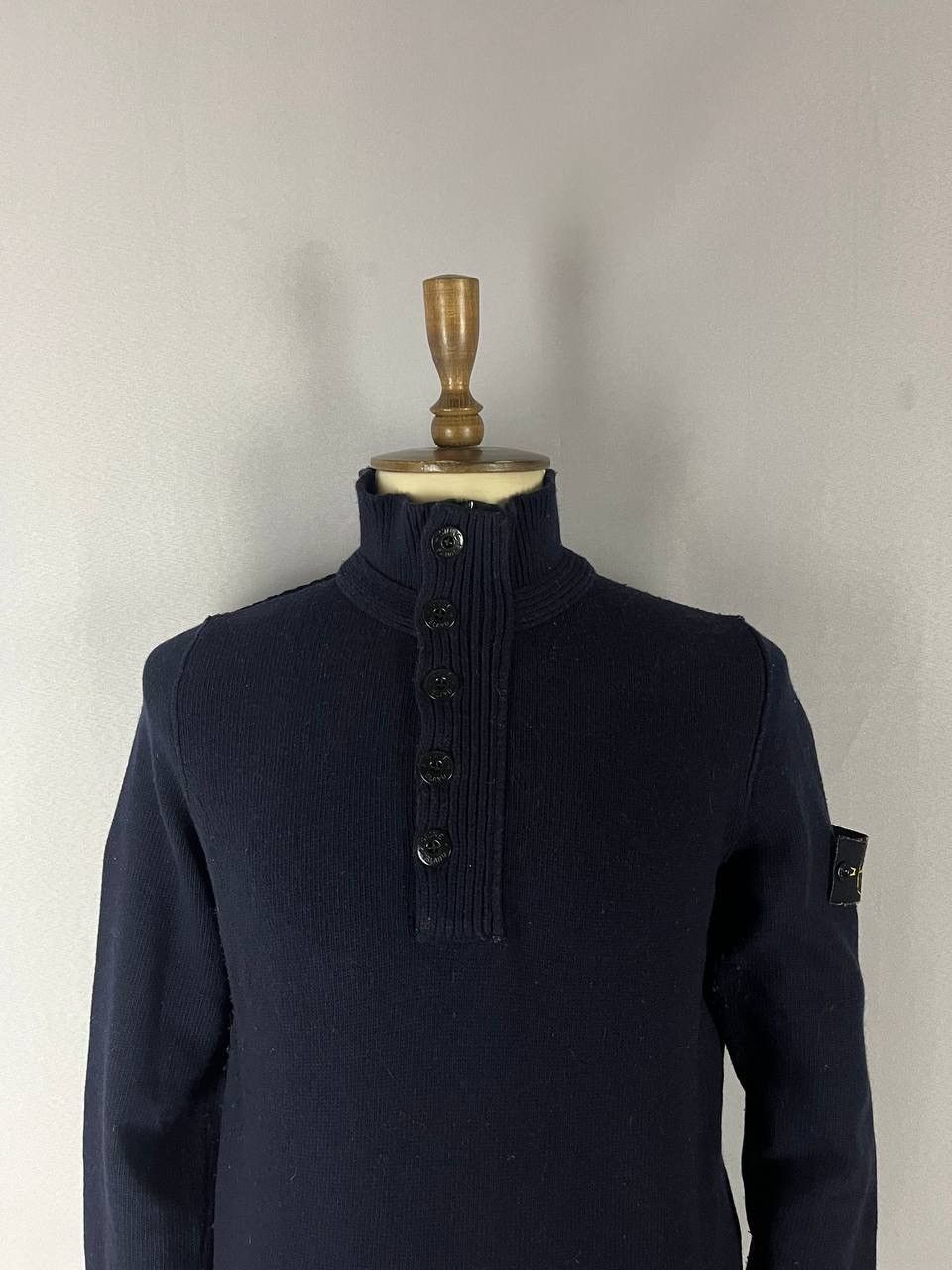 Stone Island Stone Island Sweater Wool Navy Size US M / EU 48-50 / 2 - 2 Thumbnail