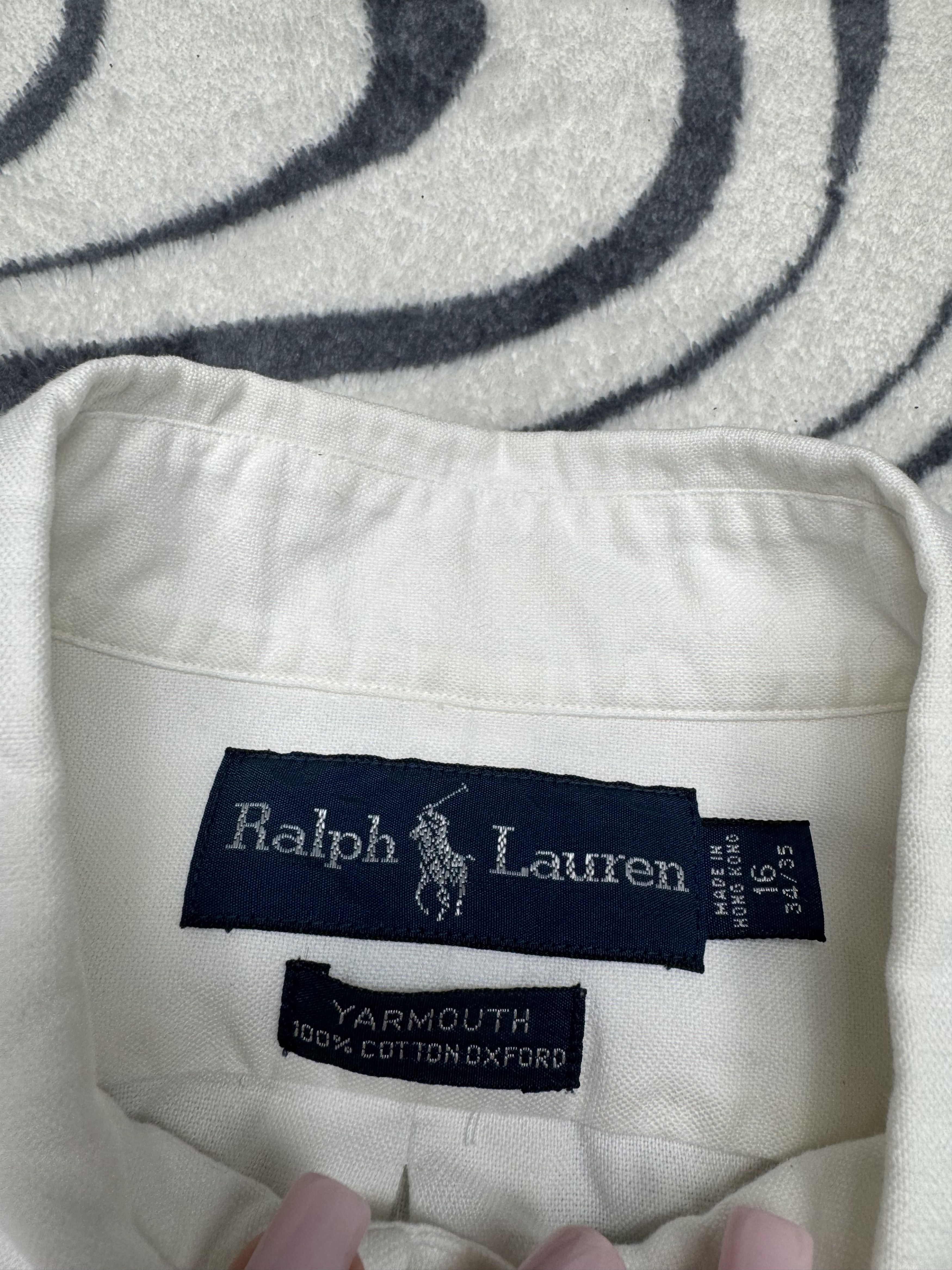 Polo Ralph Lauren Polo Ralph Lauren Vintage Mens Long Sleeve White Shirt Size US XL / EU 56 / 4 - 4 Thumbnail