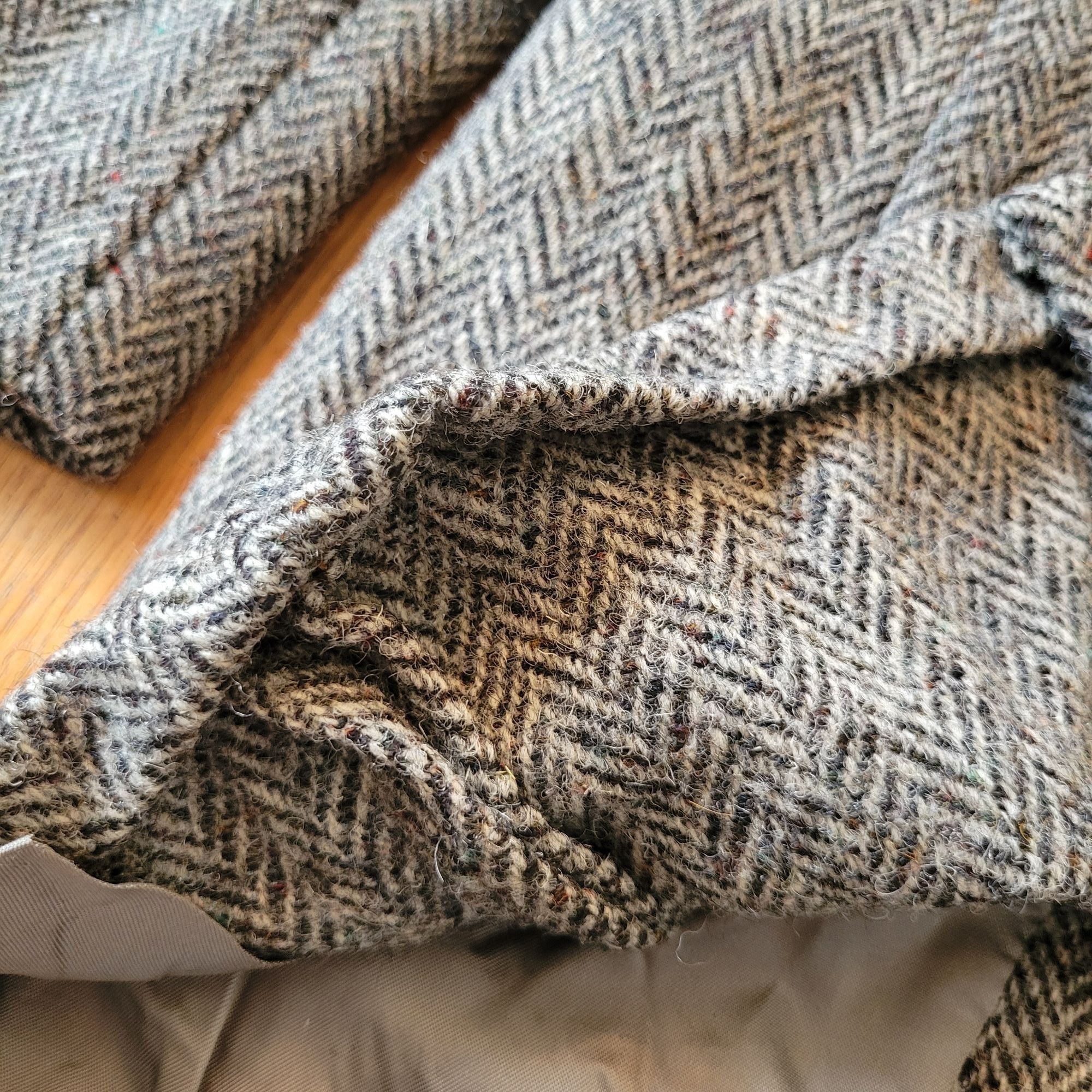Harris Tweed Harris Tweed Handwoven Wool Blazer Jacket Herringbone USA Vi Size 40R - 7 Thumbnail
