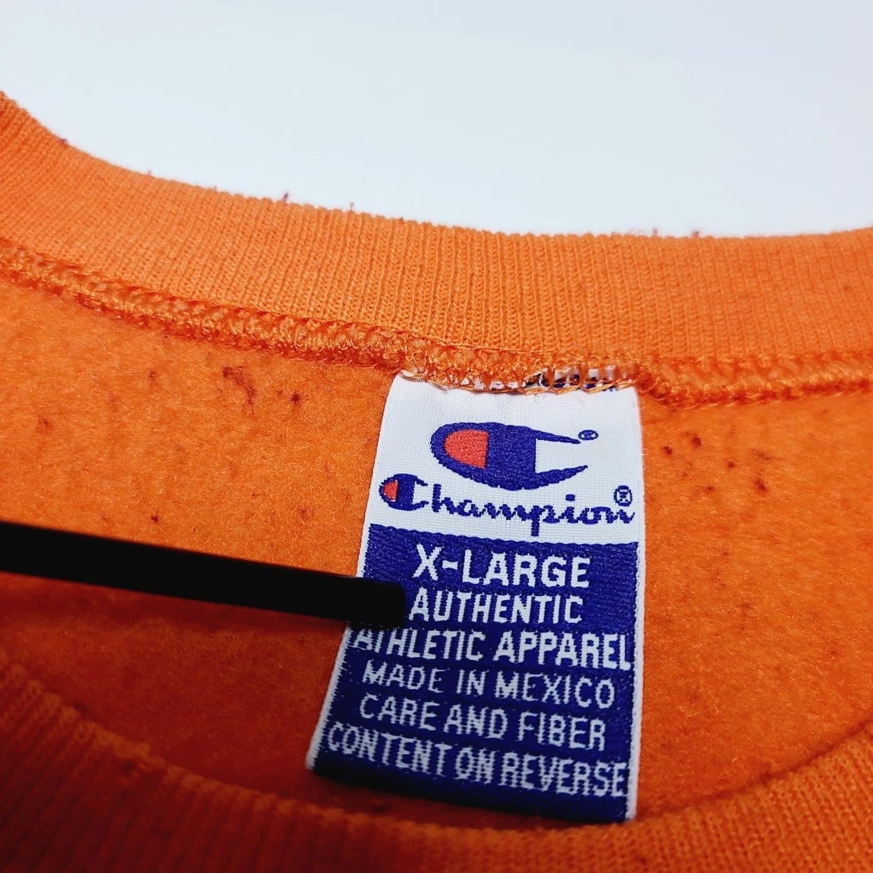 Champion VINTAGE Champion Clemson Tigers Sweatshirt Mens XL Orange Crew Neck Jersey Logo 90s Y2K NCAA Size US XL / EU 56 / 4 - 3 Thumbnail